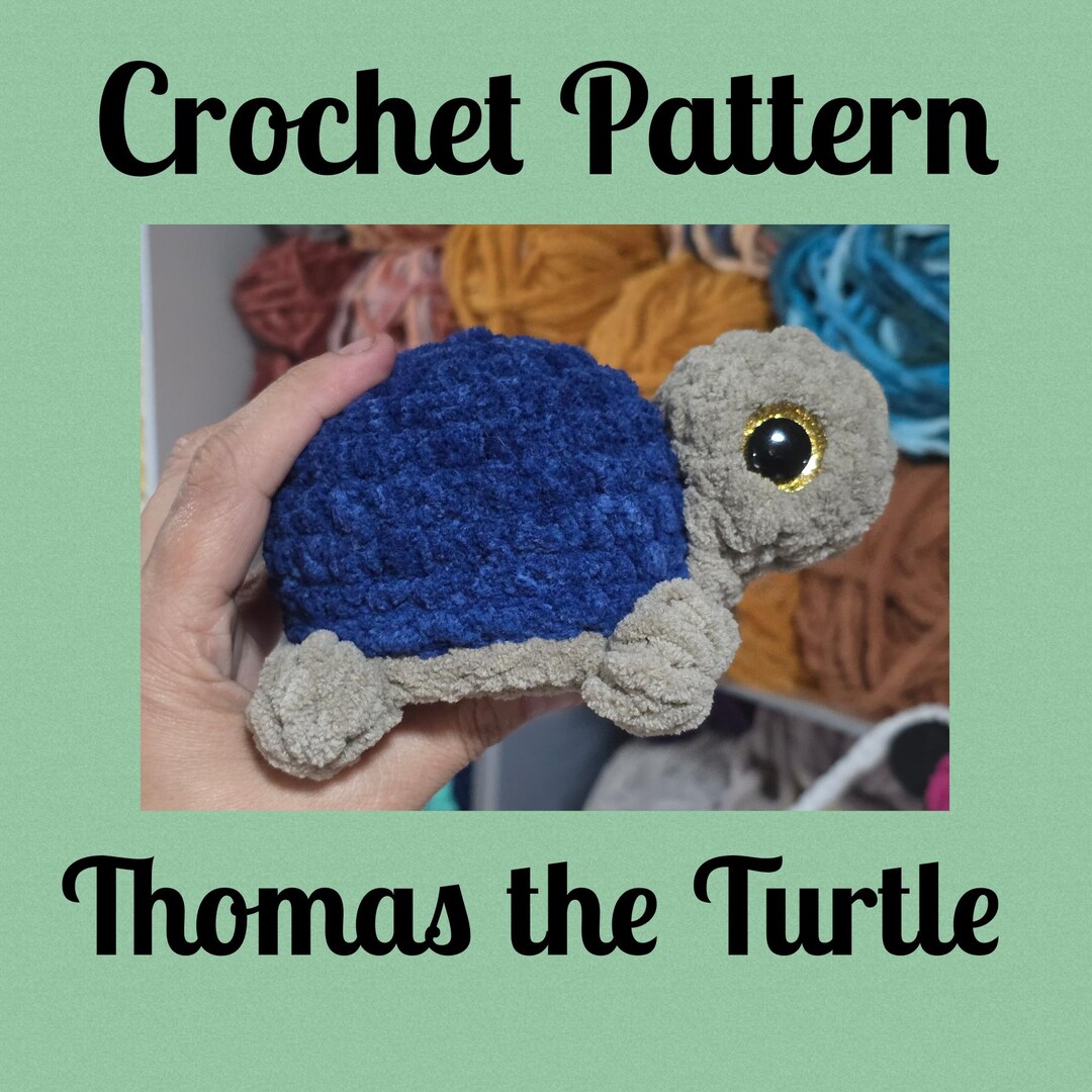 CROCHET PATTERN, Thomas the Turtle, Turtle Crochet Pattern, NO Sew ...