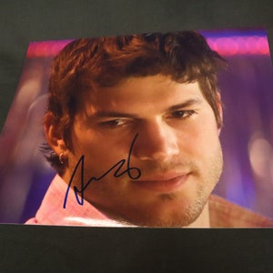 Authentic Hand Signed  Ashton Kutcher Autographed, 8x10 Photo w/ Holo COA, wall art, Home decor, Gifts for Her, couple gift, Show Piece