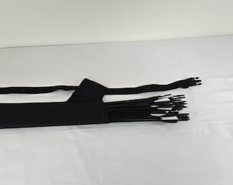 Sturdy 21" Black Nylon Hip Arrow Quiver, Holds up to 30 Arrows, Ship Next day, Archery Quiver for Sportsman, Holiday Gift, Birthday Gifts
