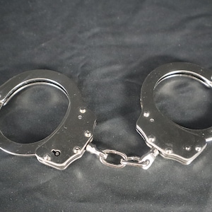 Police Double Lock Handcuff Comes with Two Keys, Unique Collection, Gifts for Men, Christmas Gifts, Graduation, Birthday Gift, Wedding
