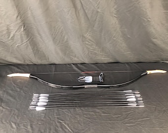 Summer and Fall Archer Fun with this 35Lbs Traditional Bow, 100% Fully Functional, 52", KNOCKED, 10x  Free Sharp Arrow, Free Finger Guard