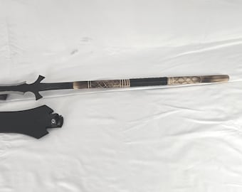 Thick Blade Short Handmade 39.5" Adventurer Spear Spear, Recreational Cosplay Halloween, Fully Functional Wall Art, Gifts for Him