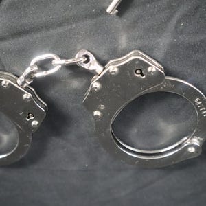 Police Double Lock Handcuff Comes with Two Keys, Christmas Gifts, Graduation, Birthday Gift, Wedding Gifts, Unique Gifts, Fall, Halloween