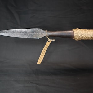 Handmade Extremely Sharp 68&quot; Spear, Wall Art, High Carbon Steel Functional Spear, Medieval Inspired Historical Hunting Spear