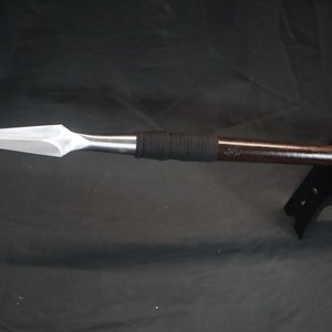 67" Handmade, High Caron Steel Dull Spear, Renaissance Fair Safe, Sturdy long Practice Functional