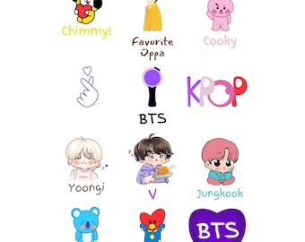 BTS, Bangtan, Army, Kpop SVG, PNG, Jpeg, Korean, Cut Files, Files for Cricut, Silhouette, Clipart