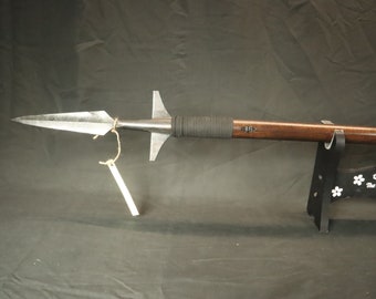 Handmade Fathers Day Gifts, One of a Kind 68" Sharp Boar Spear, Hand Forged High Carbon Steel, Viking Spear, Real Replica Made in US