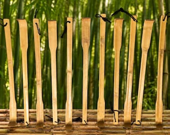 Personalized Bamboo Back Scratcher 16" – Custom Name Back Scratcher – Long Handle Bamboo Scratcher – Unique Gift for Him or Her