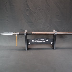 Real Handmade SHORT Spear 33&quot;, Harden Tip, Fish Hunting Spear, High carbon Steel Quenched Harden
