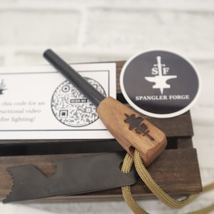 Fire Starter Set, Camping Tool and Tactical Tool, EDC, Camping, Fishing, Forged In Fire Handmade Sword Finalist