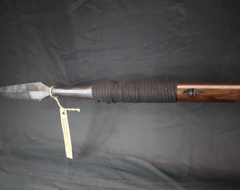 Fully Functional Razor Sharp Warrior Spear, Customizable 68"Spear, Sturdy Quenched Harden Sharp Head