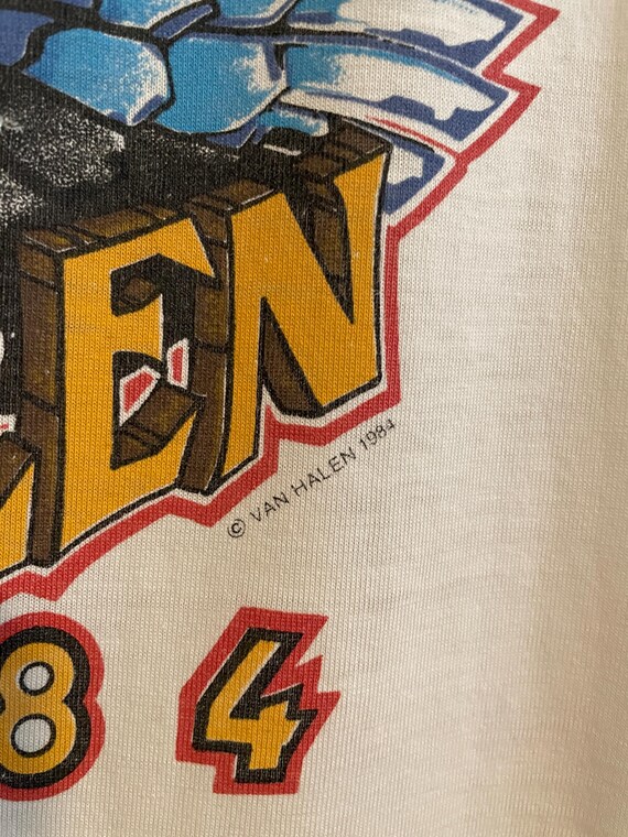 1984 Van Halen thrashed tee View 5