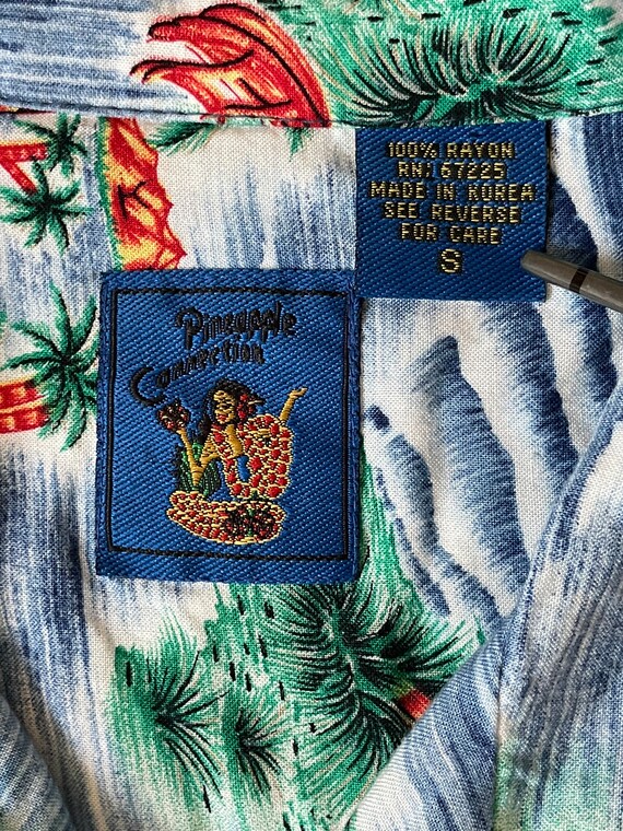 Blue Pineapple Connection Pacific Islander Shirt - image 3
