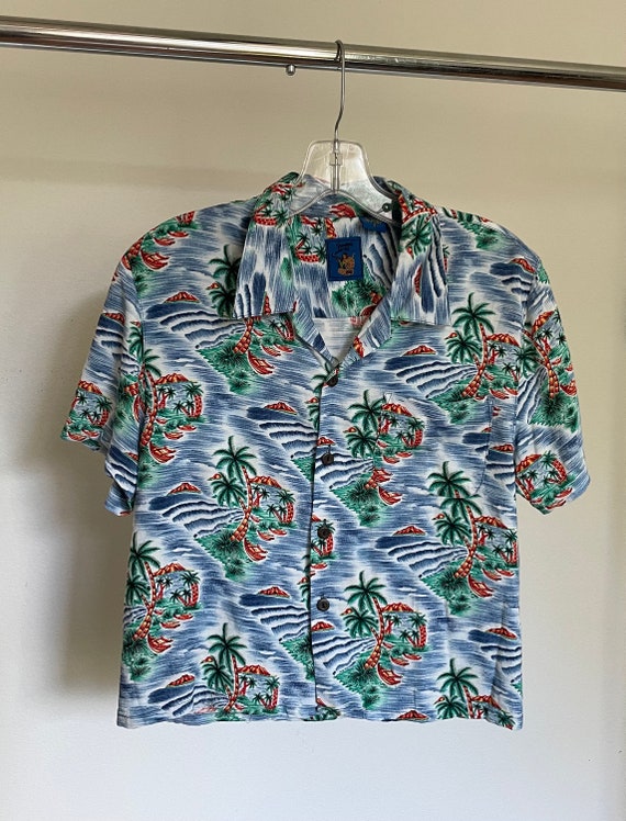 Blue Pineapple Connection Pacific Islander Shirt - image 6