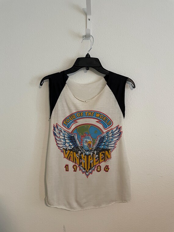 1984 Van Halen thrashed tee View 2