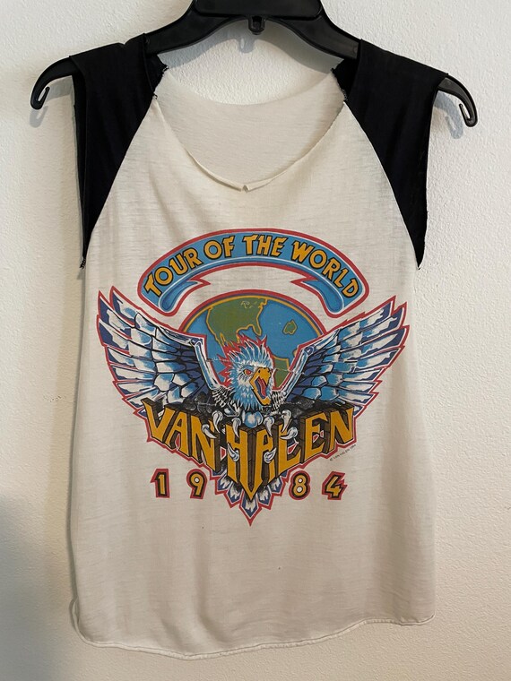 1984 Van Halen thrashed tee
