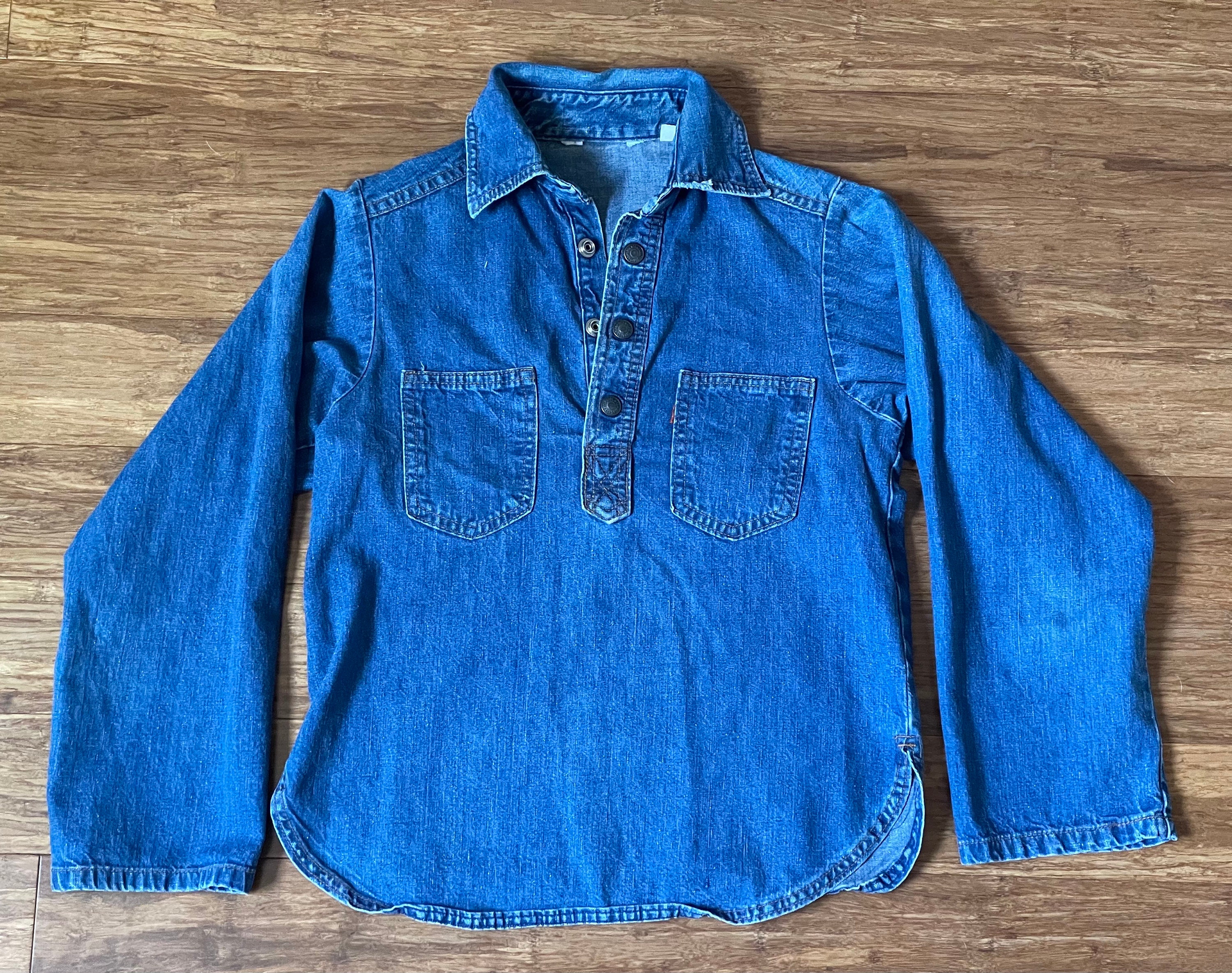 Levis Denim Shirt - Etsy