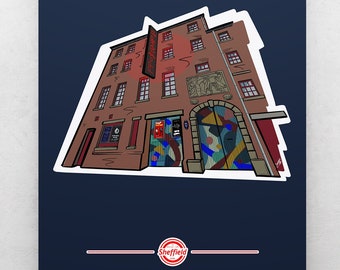 The Bleimühle Sheffield Kunstdruck: Kultiger Veranstaltungsort Poster