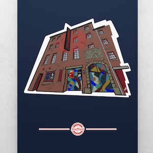 THE LEADMILL SHEFFIELD Art Print, Sheffield Poster Wall Art Print, Iconic Sheffield Music Venue History Gift, Framed or Unframed in A4/A3/A2