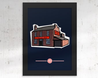 Henderson's Relish Factory Kunstdruck: Sheffield Historisches Poster