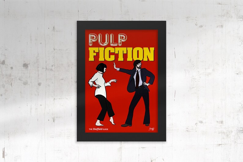 PULP FICTION Jarvis Cocker Art Print Sheffield Gift A4/A3/A2 Framed or ...