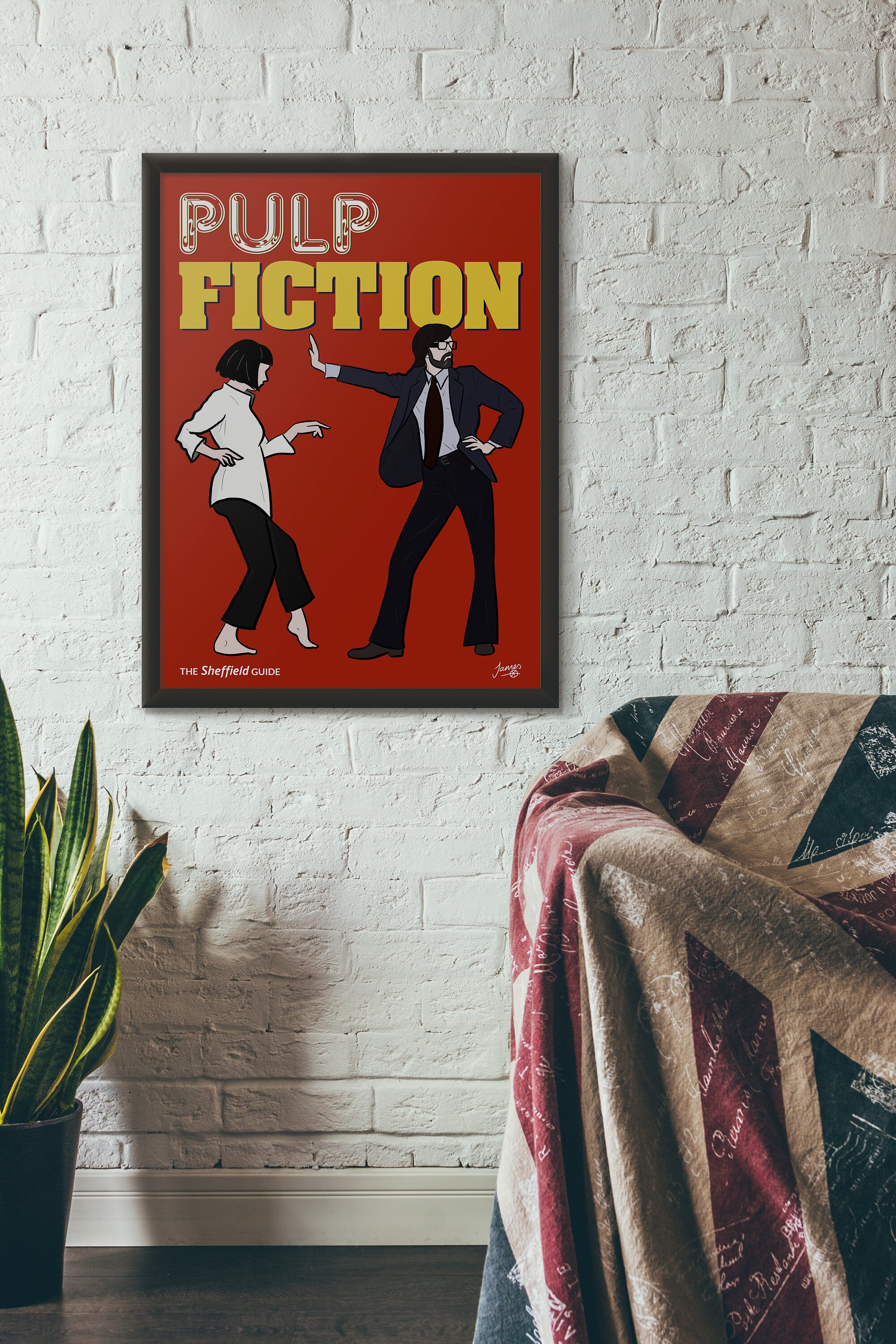 PULP FICTION Jarvis Cocker Art Print Sheffield Gift A4/A3/A2 Framed or ...