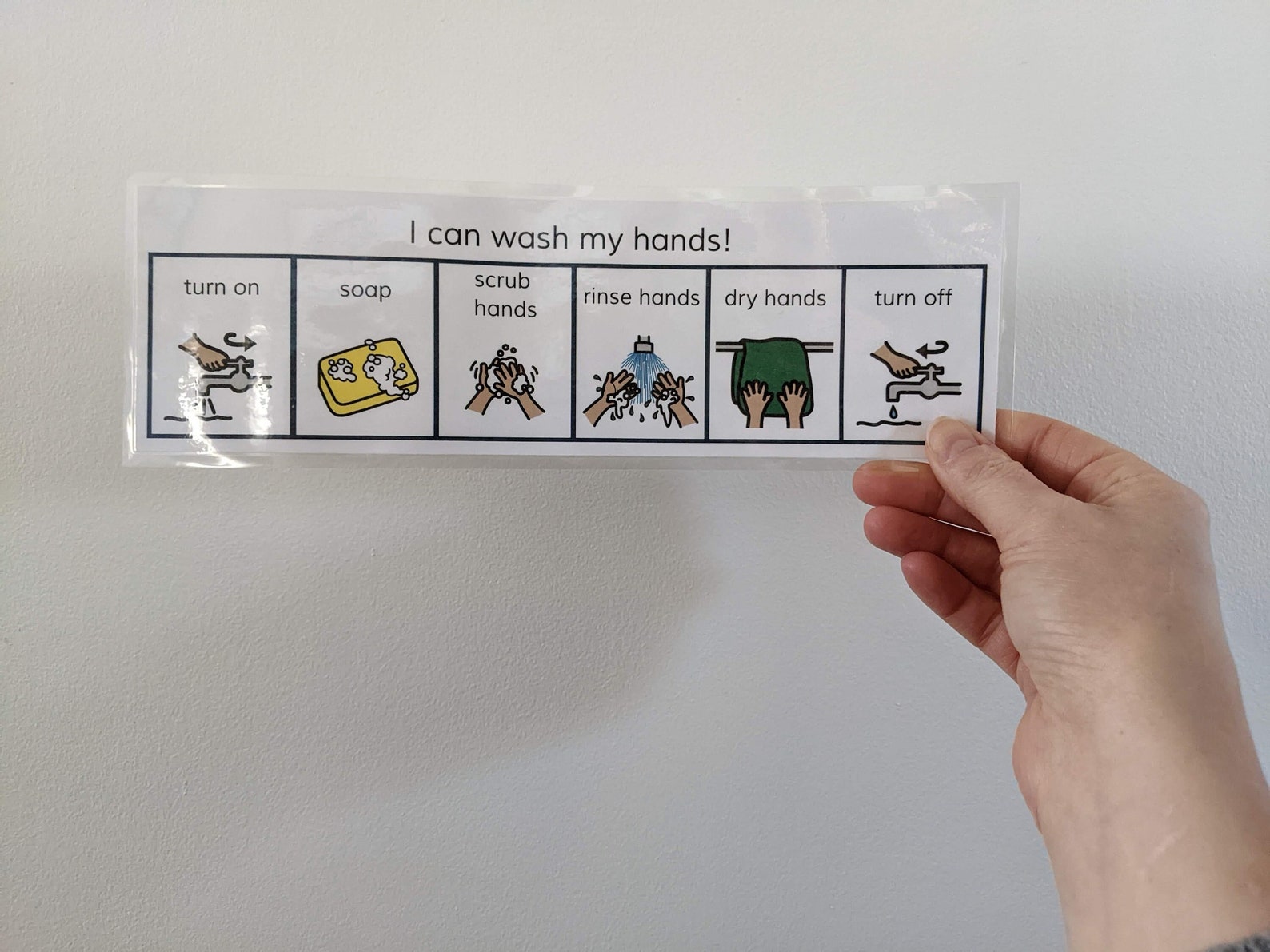 hand-washing-visual-schedule-picture-sequence-behaviour-support-etsy