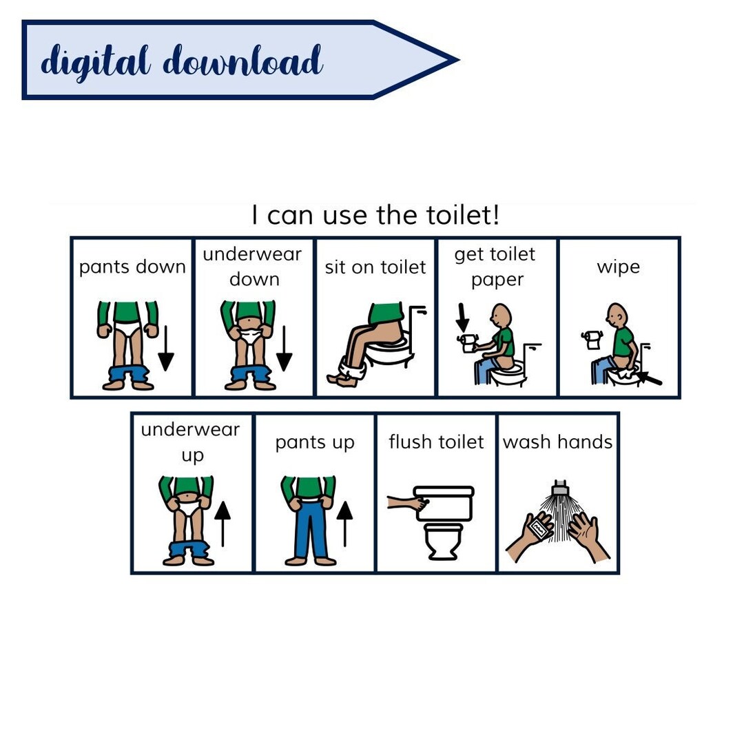 Bathroom Visual Schedule Printable