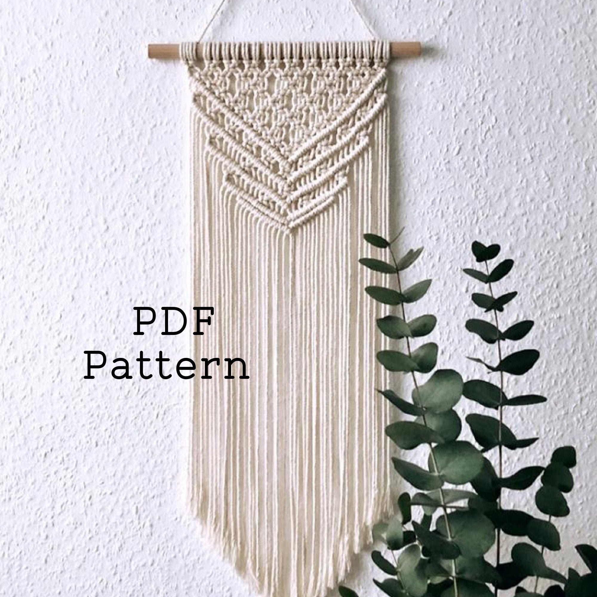 Macrame Wall Hanging Pattern, PDF Digital Pattern Macrame Tutorial - Etsy
