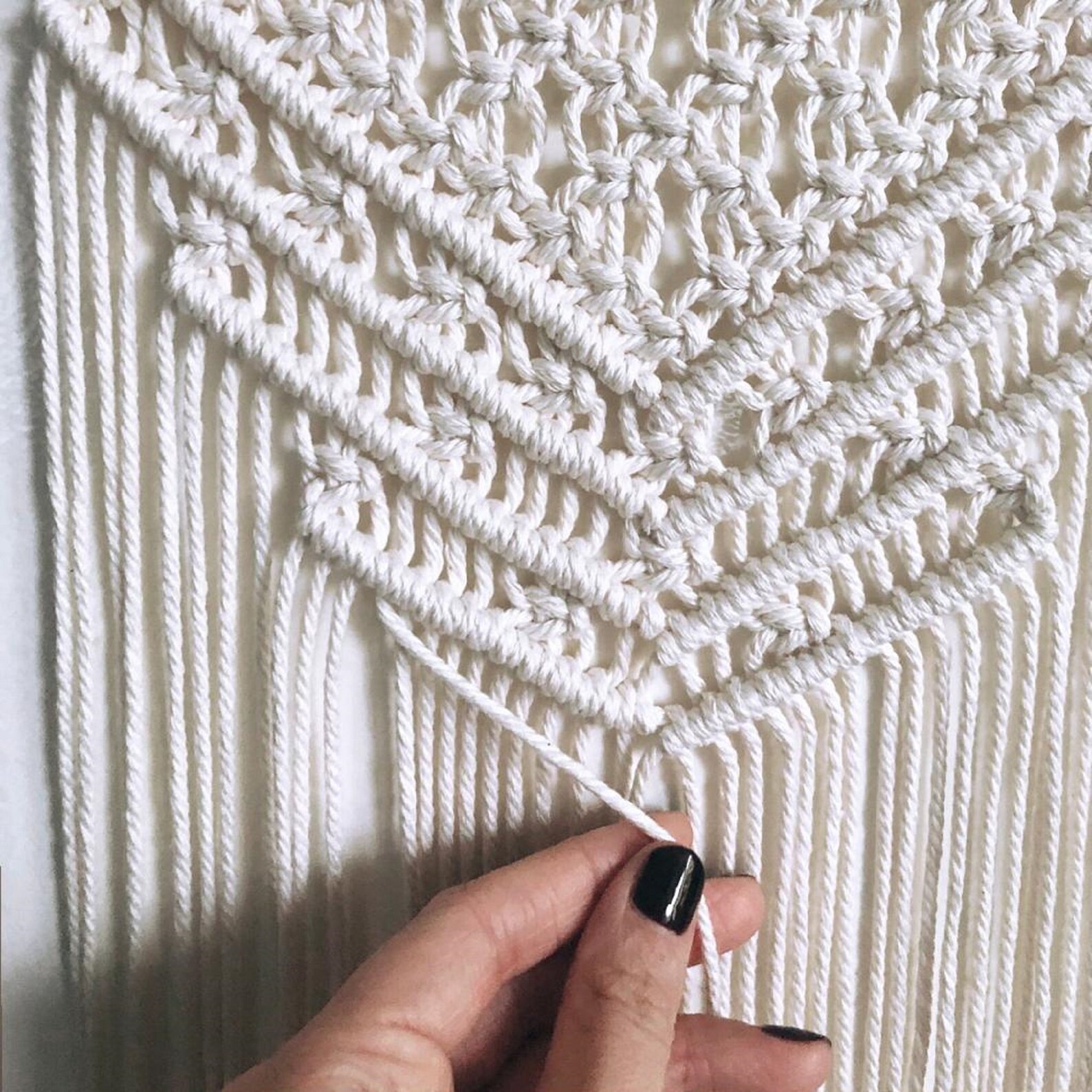 Macrame Wall Hanging DIY KIT Beginner, Boho Wall Decoration With Guide