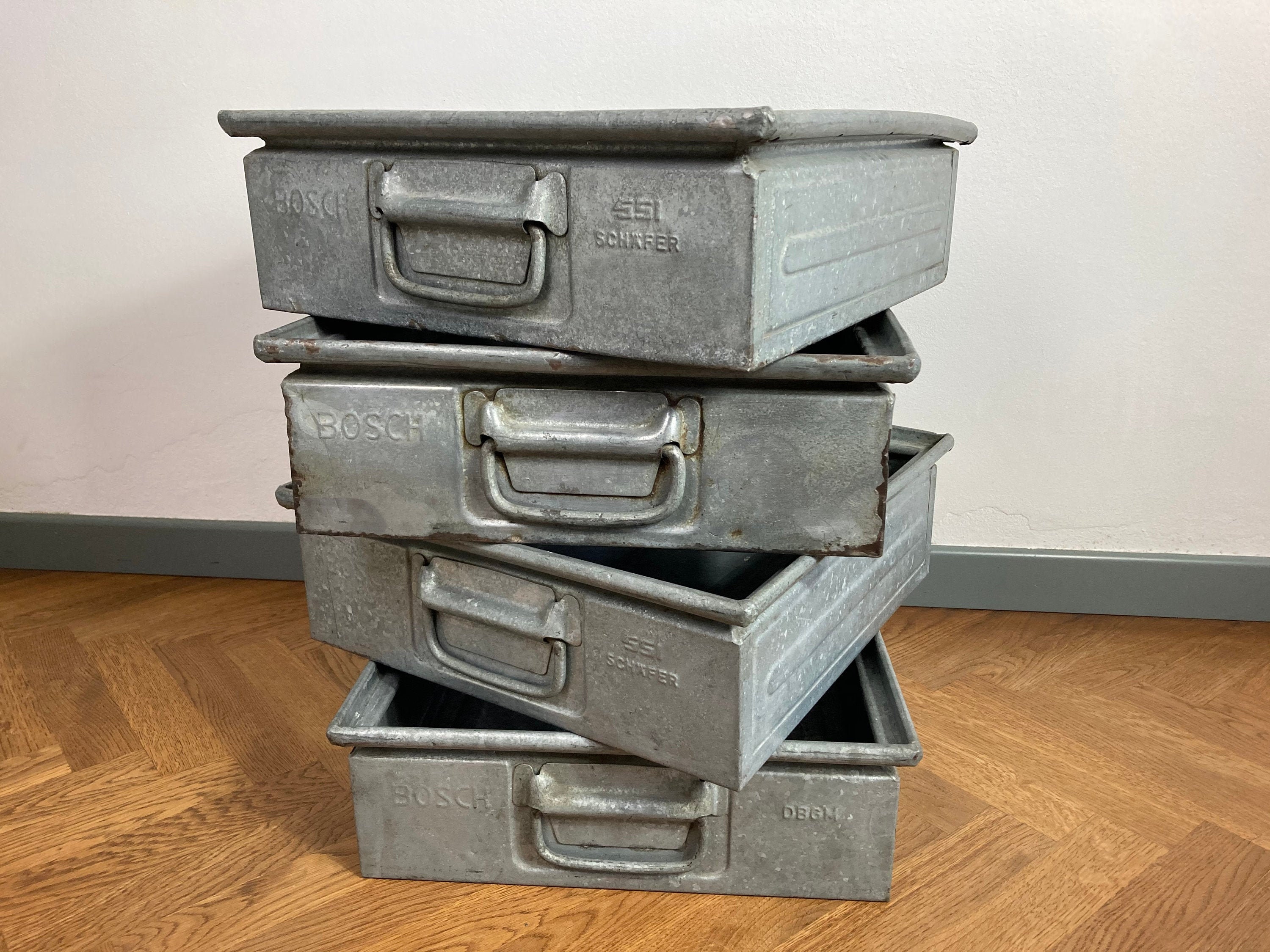 Vintage Kennedy 7 Draw Metal Industrial Machinist Tool Box Tool Storage Box  Cabinet 