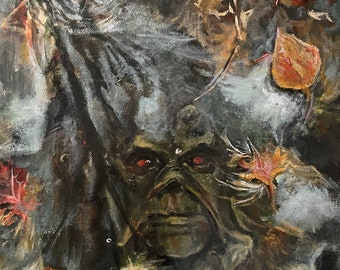 Original Swamp Thing Painting