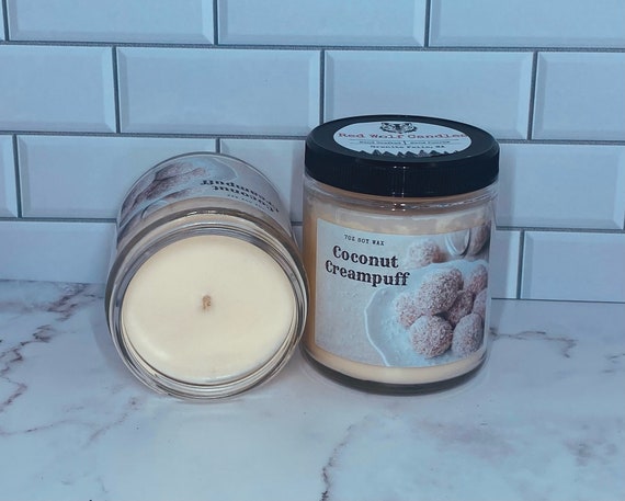 Coconut Creampuff Soy Wax Candle 7oz