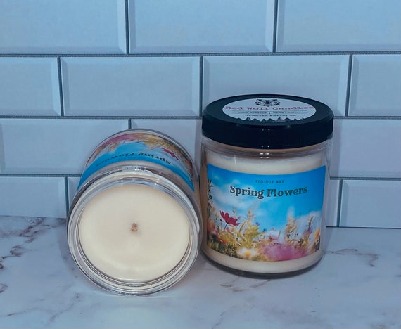 Spring Flowers Soy Wax Candle 7oz