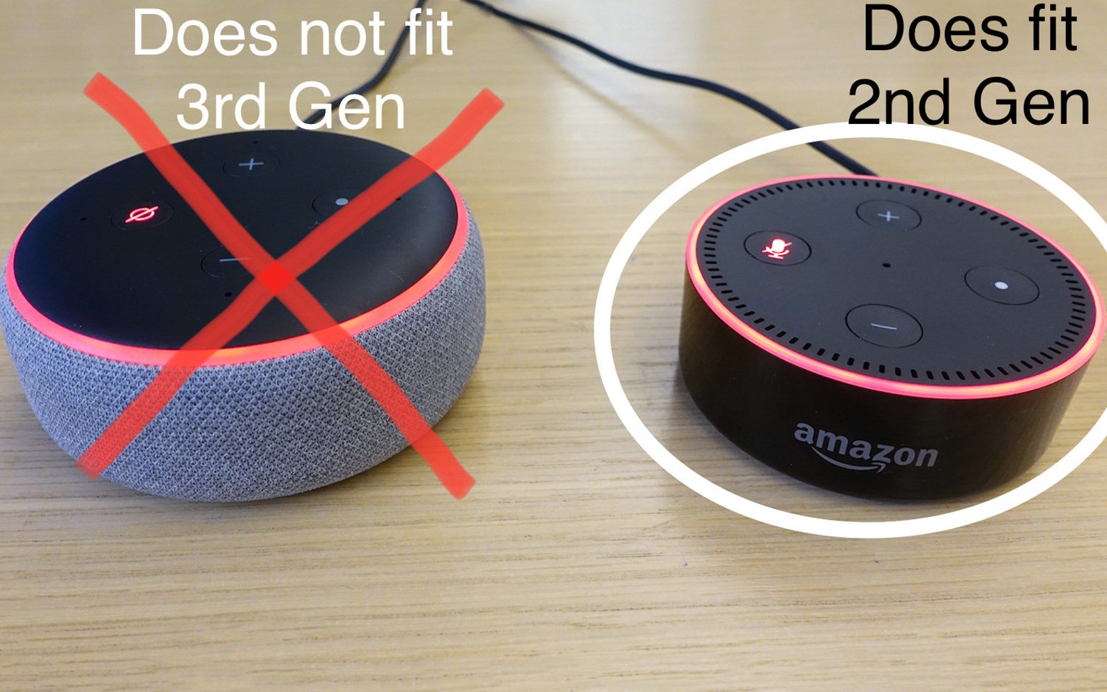 3D Printed Amazon Echo Dot 2nd Gen Wall Mount Etsy