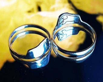 Der kleine Prinz Silber Ring, versteckter Elefant Ring, ein Hut oder ein Boa Ring, Gold gefüllter Ring, literarischen Schmuck, Überraschungsgeschenk, Geschenke für Sie