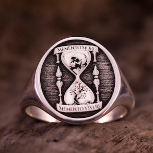 Mens memento 2024 mori ring