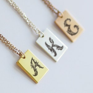 Personalisierte Monogramm Halskette • Zierliche Buchstaben Halskette • Gold Initial Halskette • Weihnachtsgeschenk • Personalisierter Monogramm Schmuck • Geburtstagsgeschenk