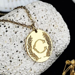 Collier personnalisé, pendentif lettre prénom, collier initial personnalisé, collier couple en or, pendentif minimaliste, collier en argent, cadeau pour elle