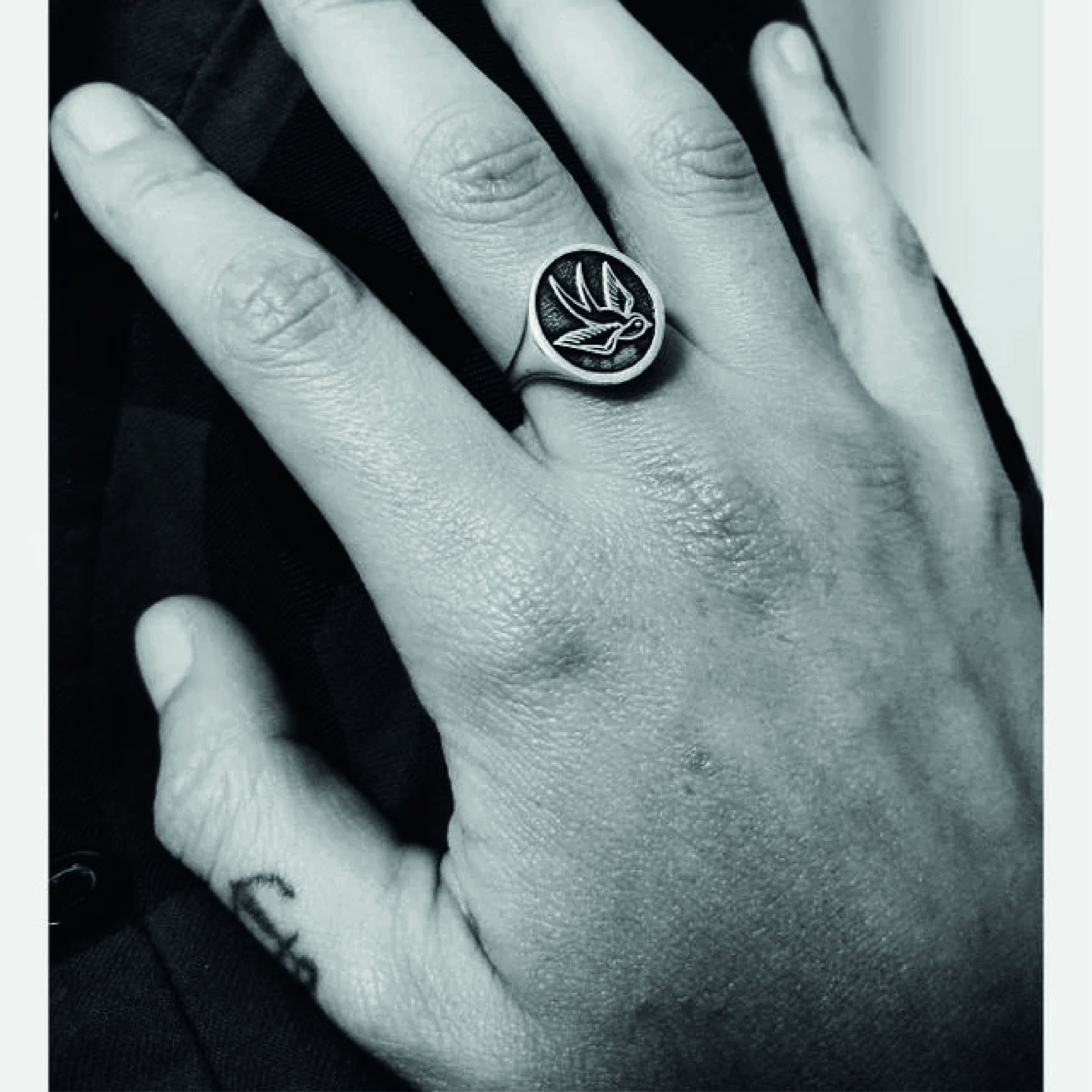 ツバメ シグネット リング シルバー 13号 シンバルズ ( the