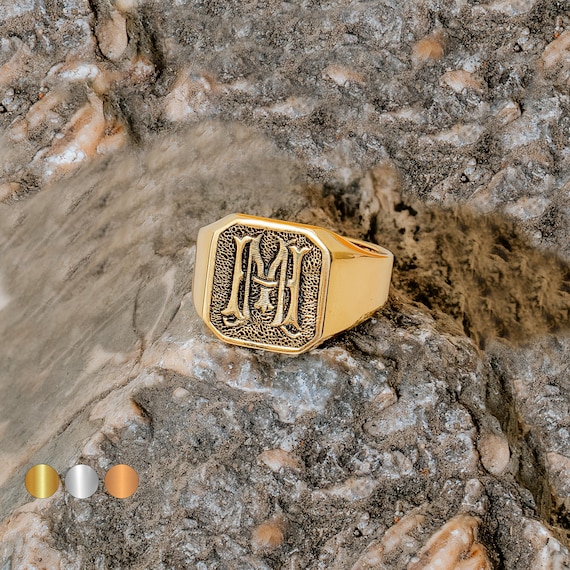 Custom Monogram Ring - Personalized Rings by Hyo Silver