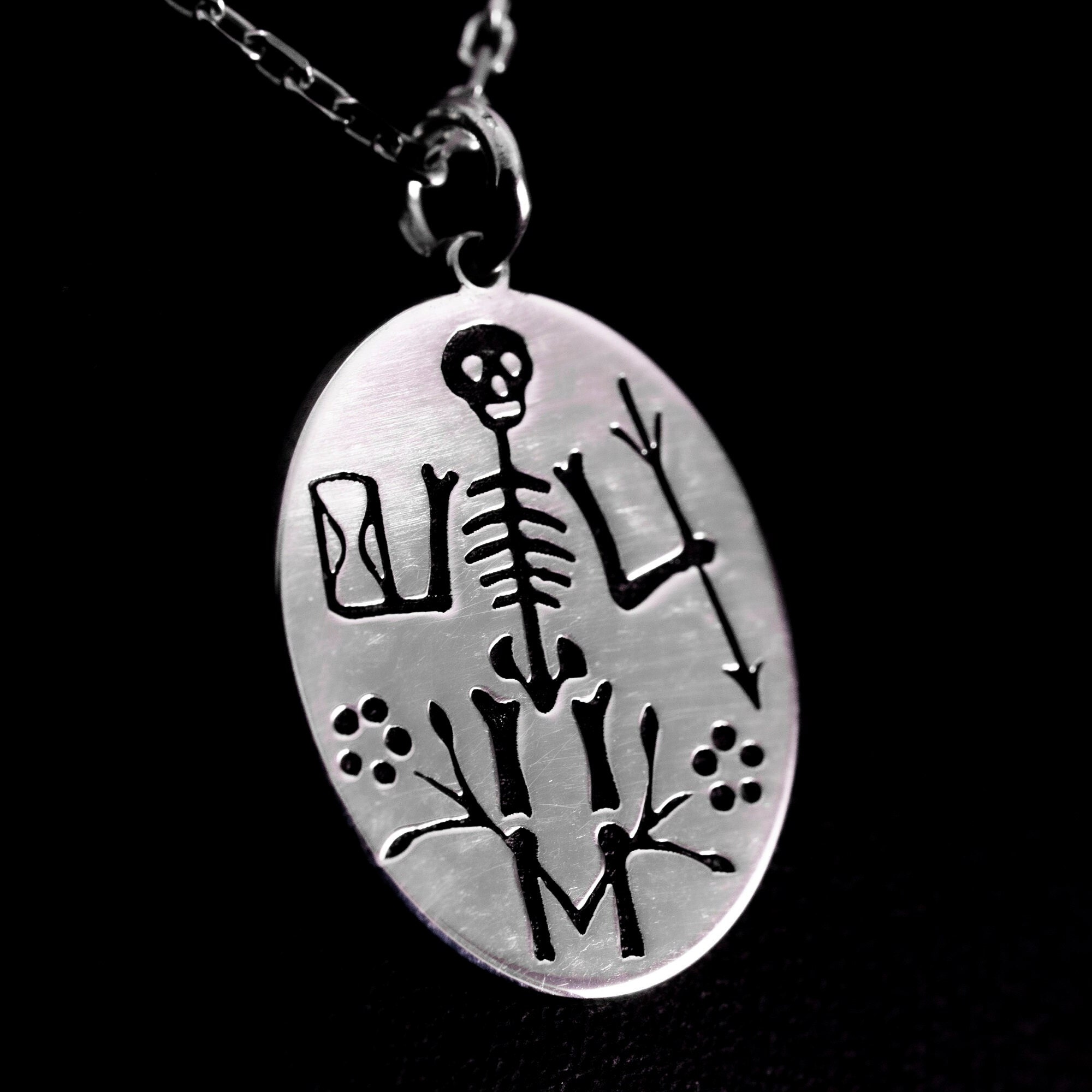 Memento Mori - Amor Fati Silver Neckace, Personalized Memento Mori ...