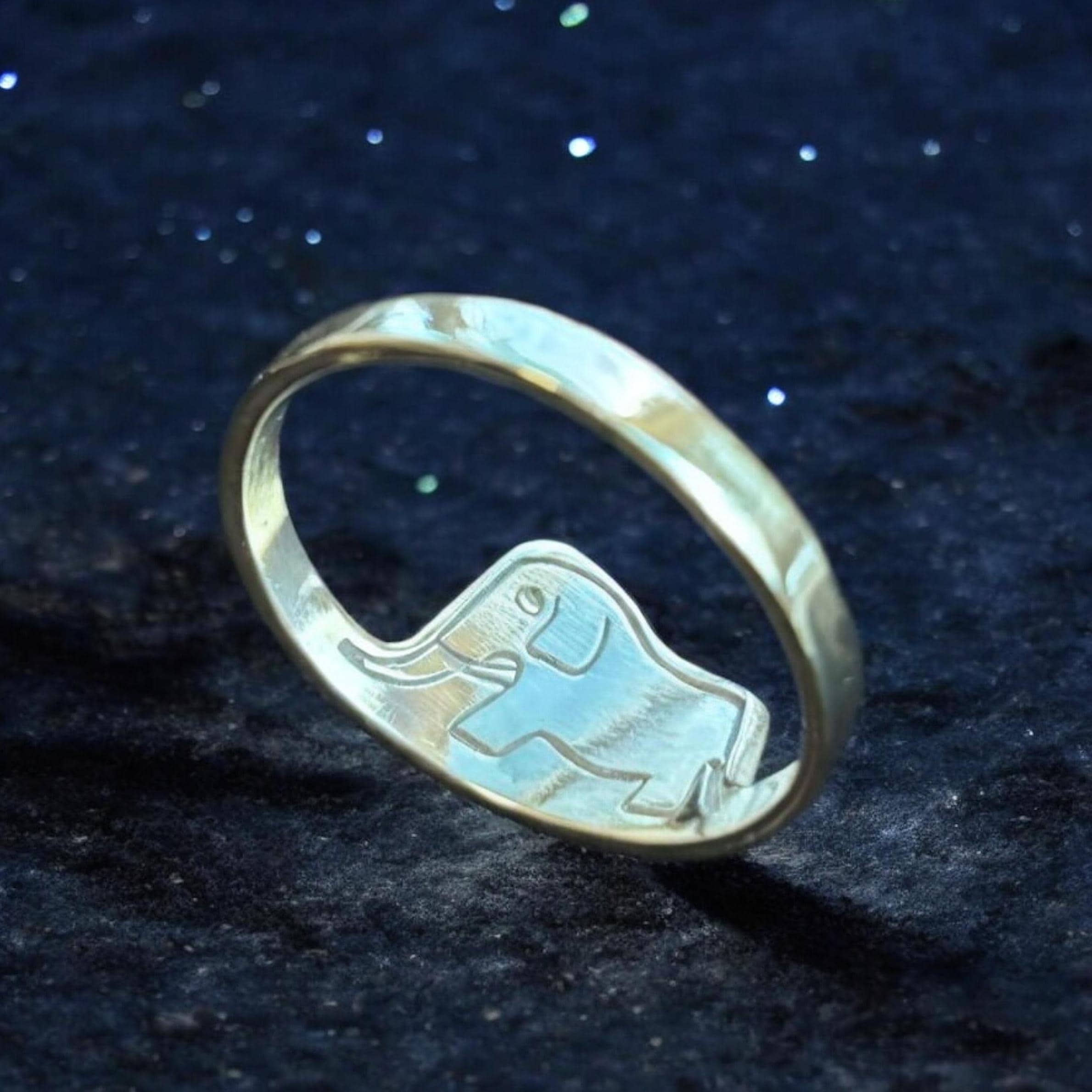 The Little Prince Silver Ring, Hidden Elephant Ring, A Hat or a Boa Ring, Gold Filled Ring, Literary Jewelry, Surprise Gift, Gifts for Her