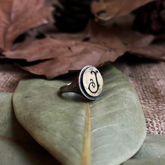 シグネットリング - ヴィンテージリング - パーソナライズされた