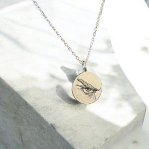 Lucifer's Tear Necklace, Personalized The Fallen Angel Pendant, Silver Eye Chain, Gold Artist Painter Pendant, Devil Necklace, Satan Pendant image 2