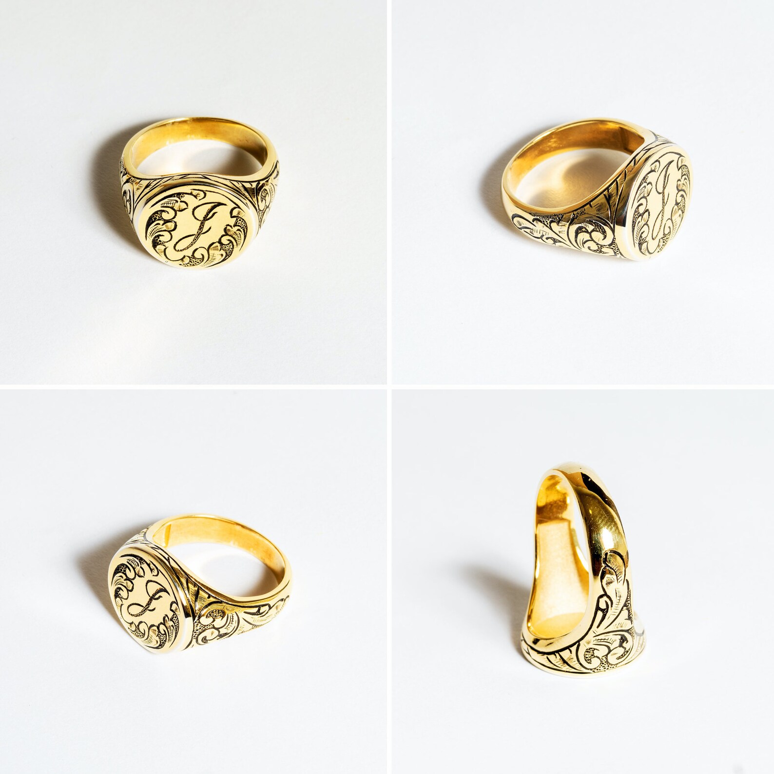 Custom Initial Rings for Men Promise Ring For Him Ring for Etsy