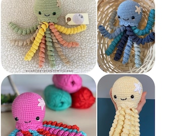 Medusa Amigurumi - Medusa Amigurumi all'uncinetto - giocattolo per bambino - giocattolo fatto a mano - peluche - regalo per bambini - polpo amigurumi