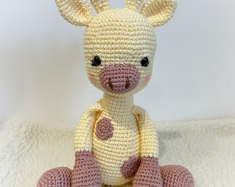 Giraffa Crochet Amigurumi - giocattolo per bambino - giocattolo amigurumi fatto a mano - peluche - regalo per bambini