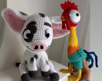 Hei Hei & Pua Crochet Amigurumi: Moana Inspired Soft Toy
