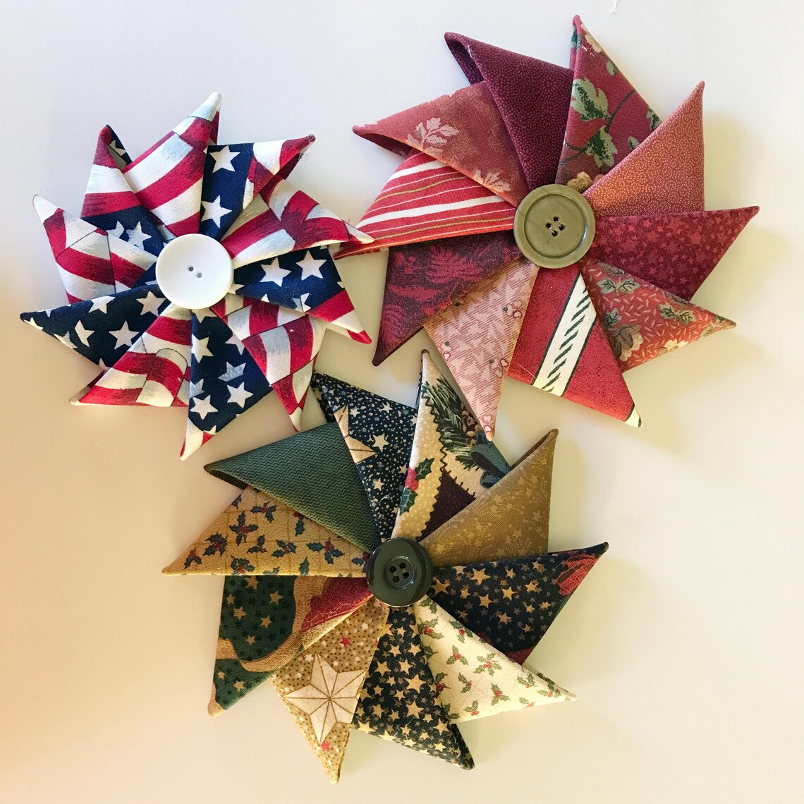 Pinwheel Fabric Decoration | Spirals | 5